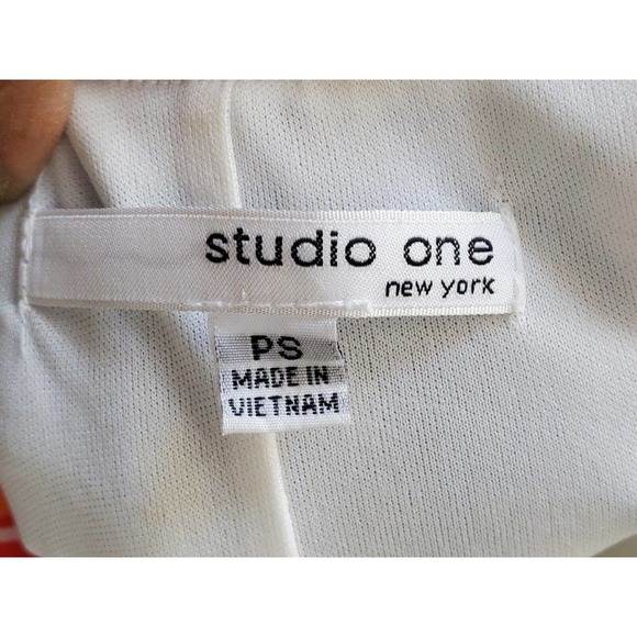 Studio One Women's Multicolor Polyester V-Neck Sleeveless Knee Length Dress PS - Picture 7 of 10